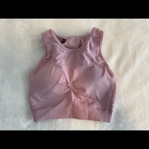 GYMSHARK ROSE COLORED BRA